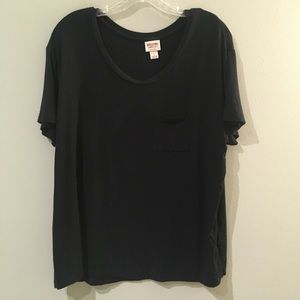 ⭐️ Target Merona Black Pocket Tee Shirt Size Large